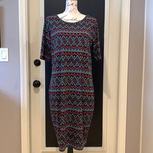 EUC LuLaRoe Julia Dress. 2XL